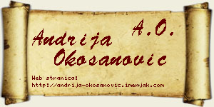 Andrija Okošanović vizit kartica